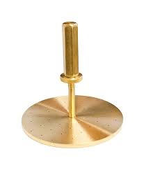 IS 9669 - BRASS PERFORATED PLATE WITH STEM - FOR CBR TEST